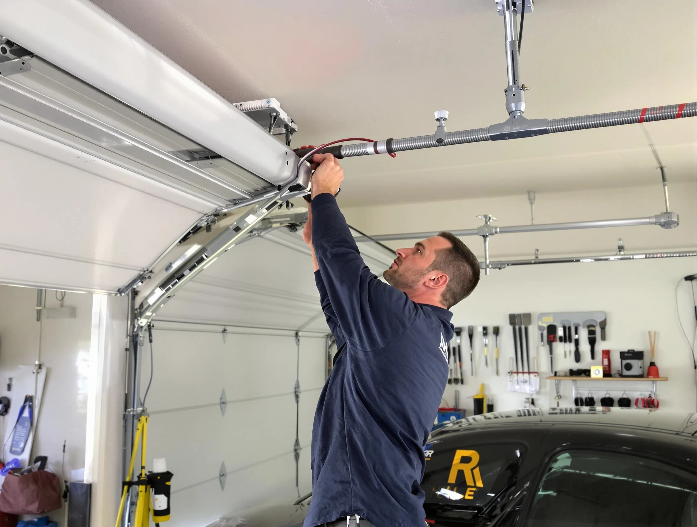 Dakota Ridge Garage Door Repair technician performing garage door cable repair in Dakota Ridge