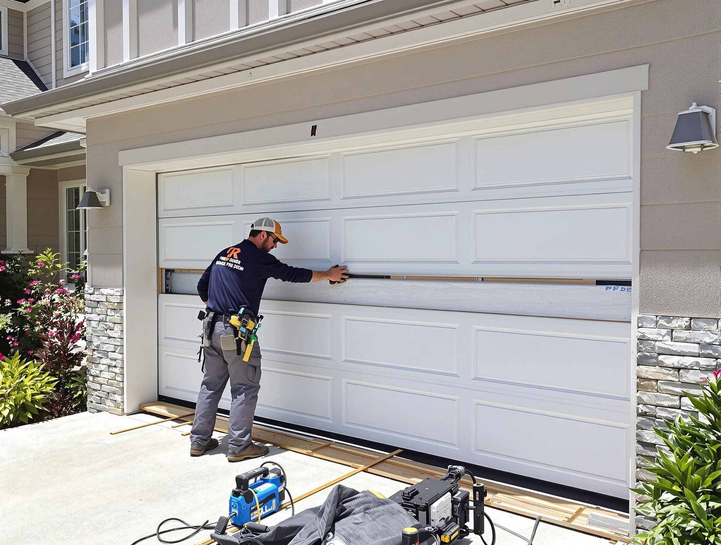 Dakota Ridge Garage Door Repair team performing complete garage door replacement at Dakota Ridge residence