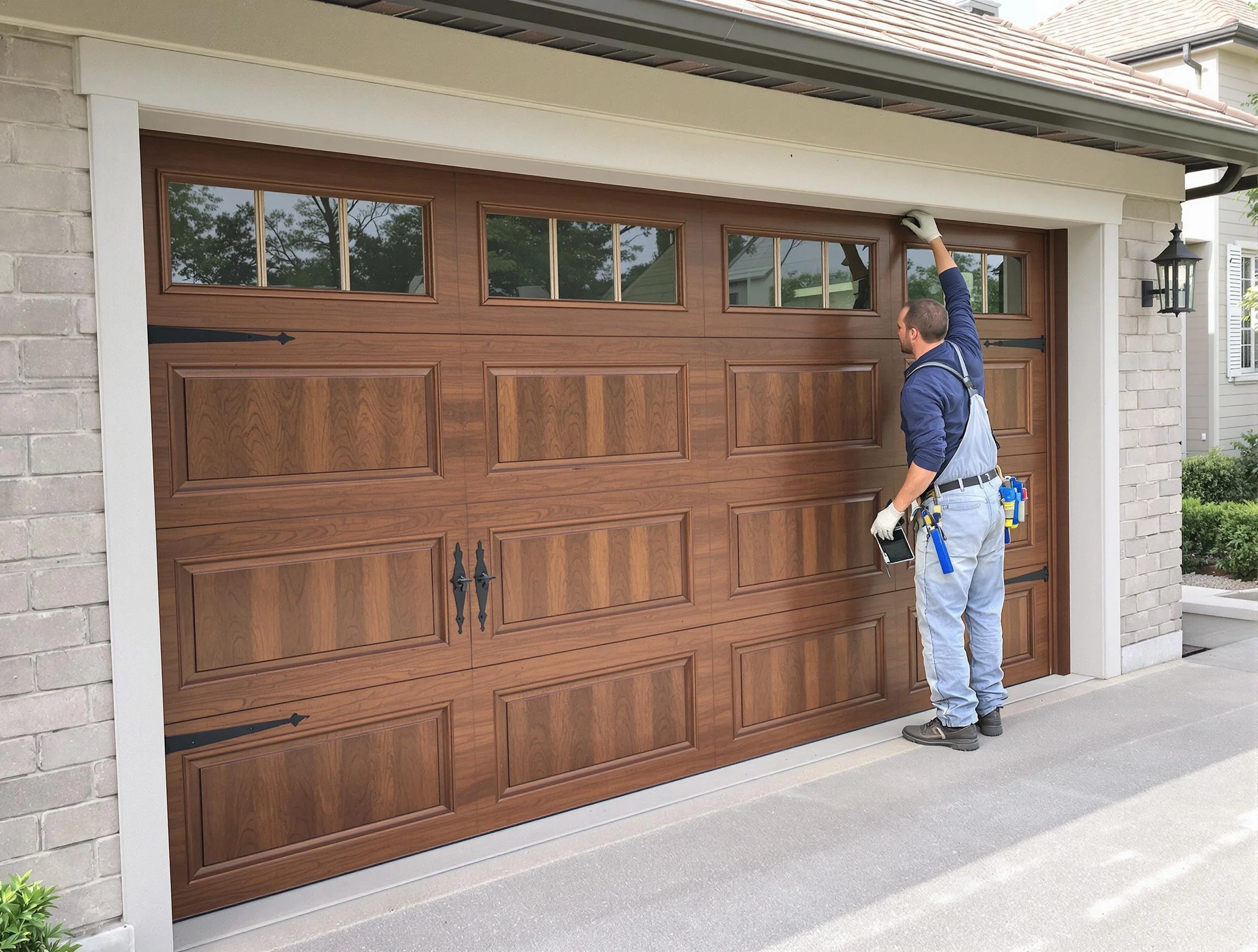 Custom garage door showcase by Dakota Ridge Garage Door Repair in Dakota Ridge